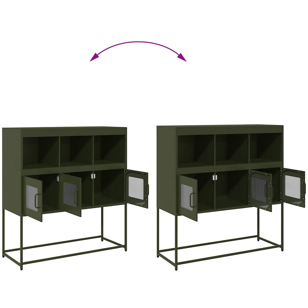 vidaXL Ντουλάπι Λαδί 100,5x39x107 εκ. από Χάλυβα Ψυχρής Έλασης