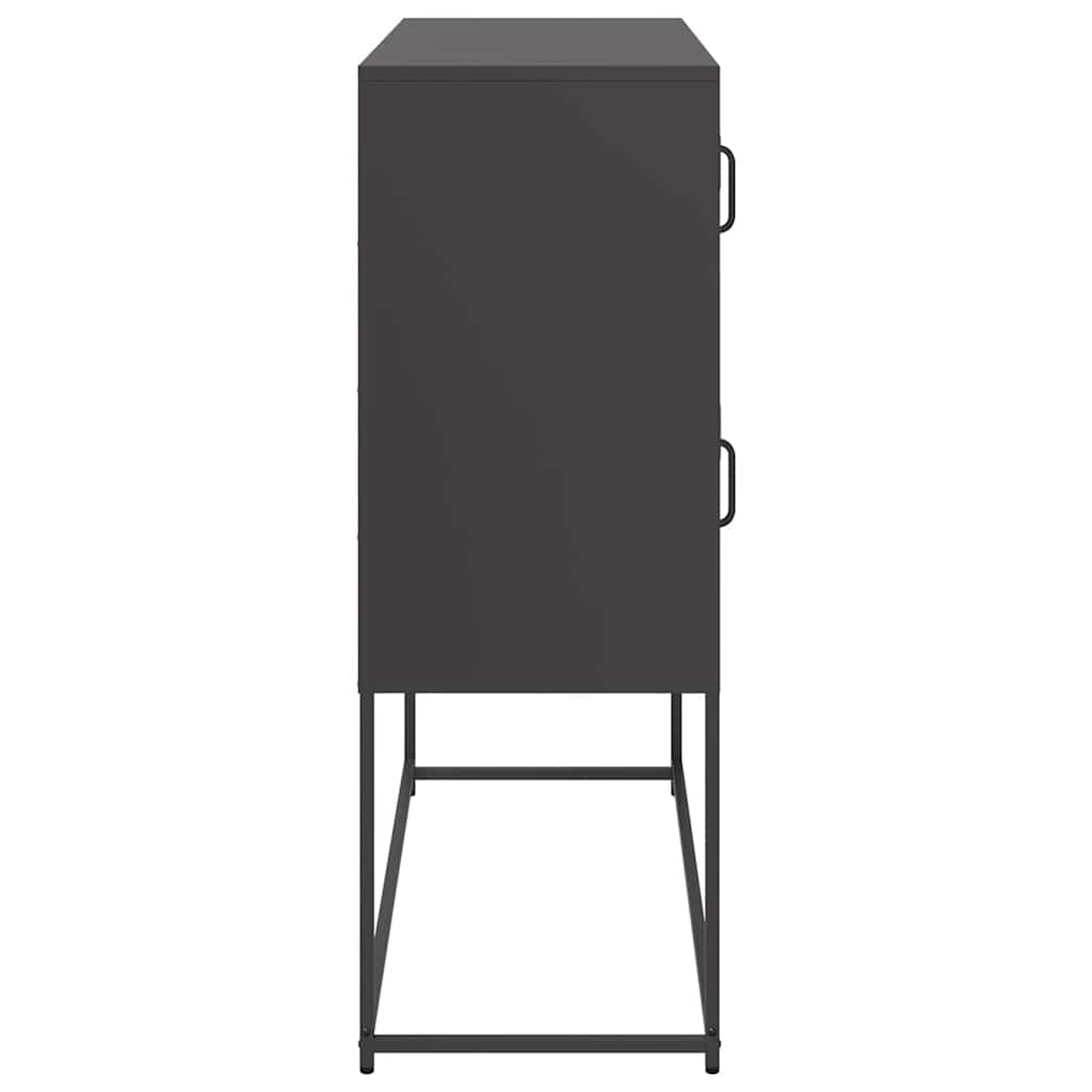 vidaXL Ντουλάπι Μαύρο 100,5x39x107 εκ. από Χάλυβα Ψυχρής Έλασης