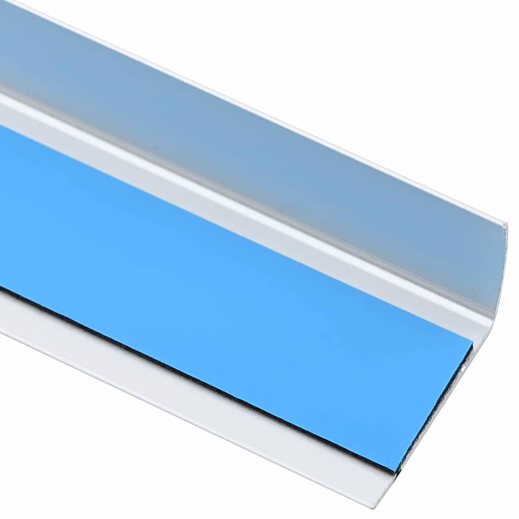 vidaXL Προστατευτικά ακμών σκάλας 10 pcs Ασημί 67 cm Αλουμίνιο