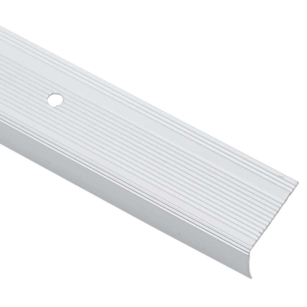 vidaXL Προστατευτικά ακμών σκάλας 30 pcs Ασημί 67 cm Αλουμίνιο