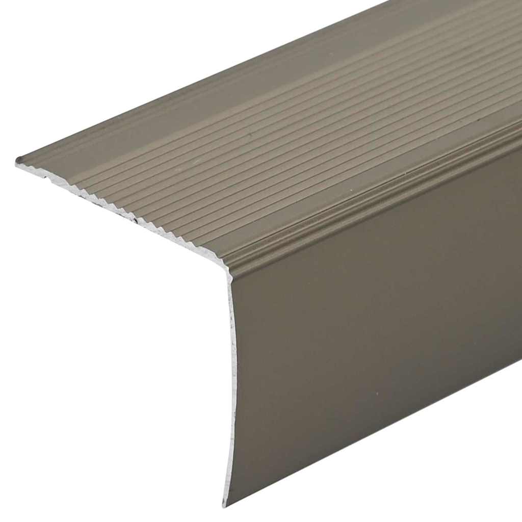 vidaXL Προστατευτικά ακμών σκάλας 10 pcs Μπρονζέ 67 cm Αλουμίνιο