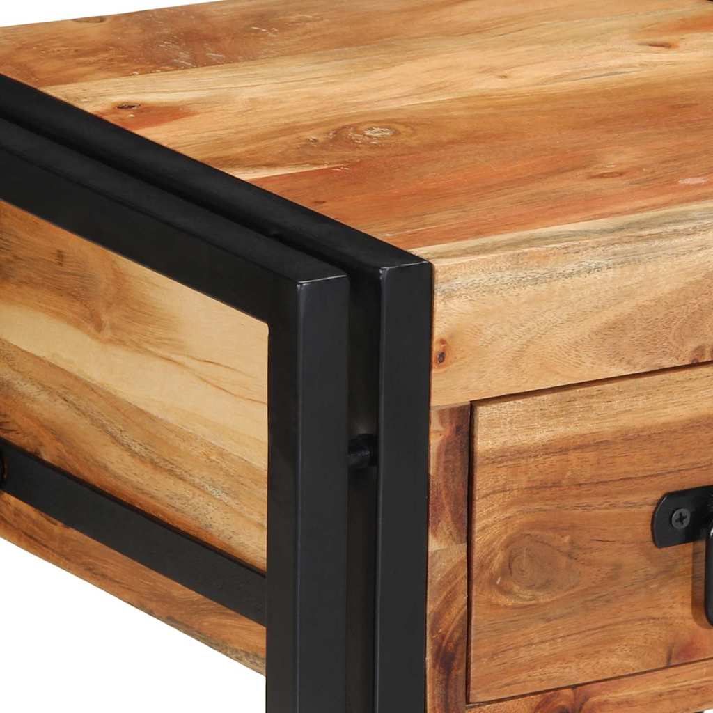 vidaXL Κομοδίνο 2 pcs Καφέ 40 x 35 x 50 εκ. Μασίφ ξύλο ακακίας