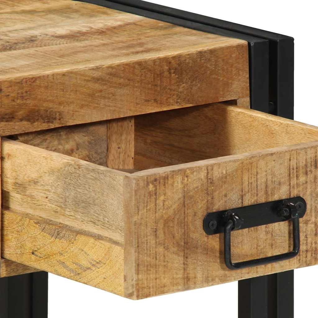 vidaXL Κομοδίνα 2 τεμ. 40x40x50 εκ. από Μασίφ Ακατέργαστο Ξύλο Μάνγκο