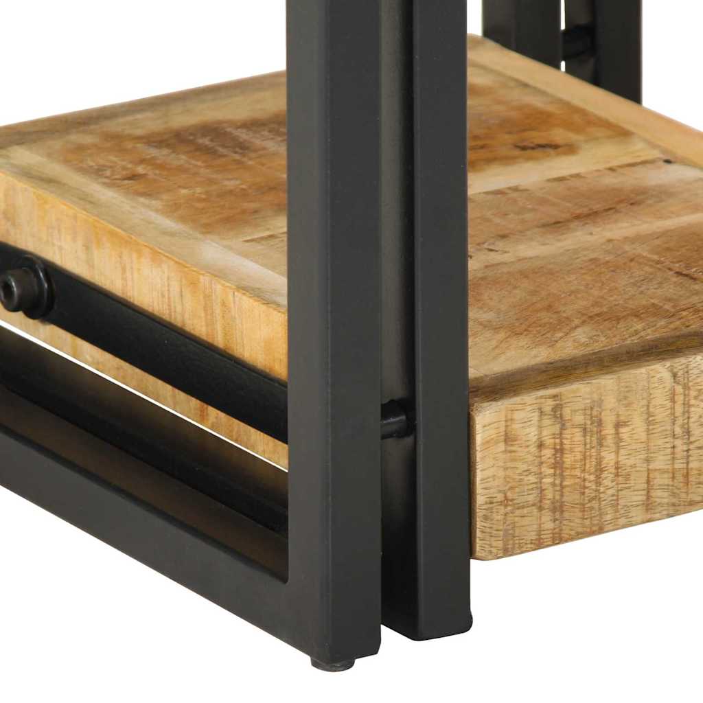 vidaXL Κομοδίνο με συρτάρι Καφέ 30 x 30 x 40 cm Μασίφ ξύλο μάνγκο