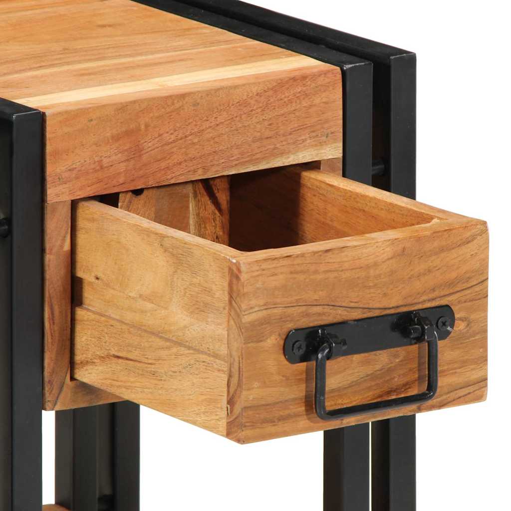 vidaXL Κομοδίνο 2 pcs Καφέ 30 x 30 x 40 cm Μασίφ ξύλο ακακίας