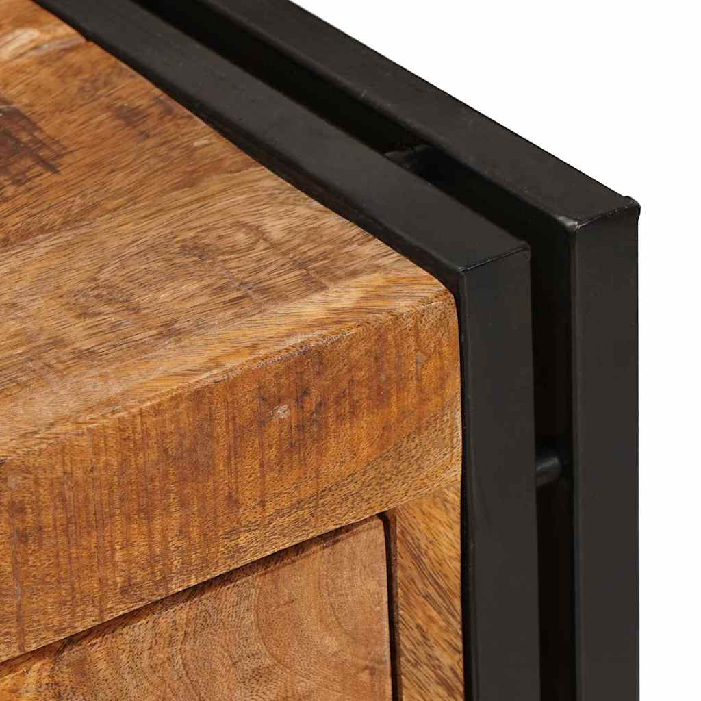 vidaXL Πλαϊνό γραφείο Καφέ 66 x 33 x 70 εκ. Μασίφ ξύλο μάνγκο