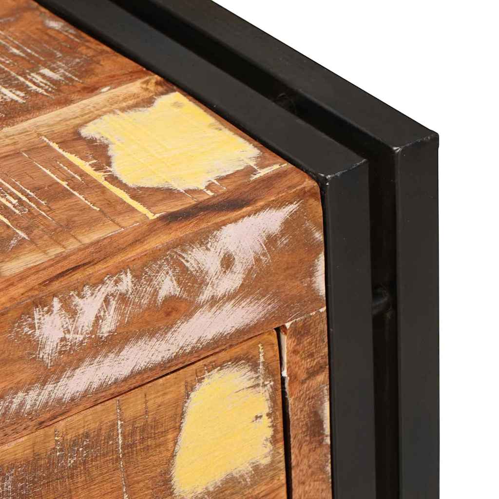 vidaXL Πλαϊνό γραφείο Καφέ 66 x 33 x 70 εκ. Μασίφ ανακυκλωμένο ξύλο