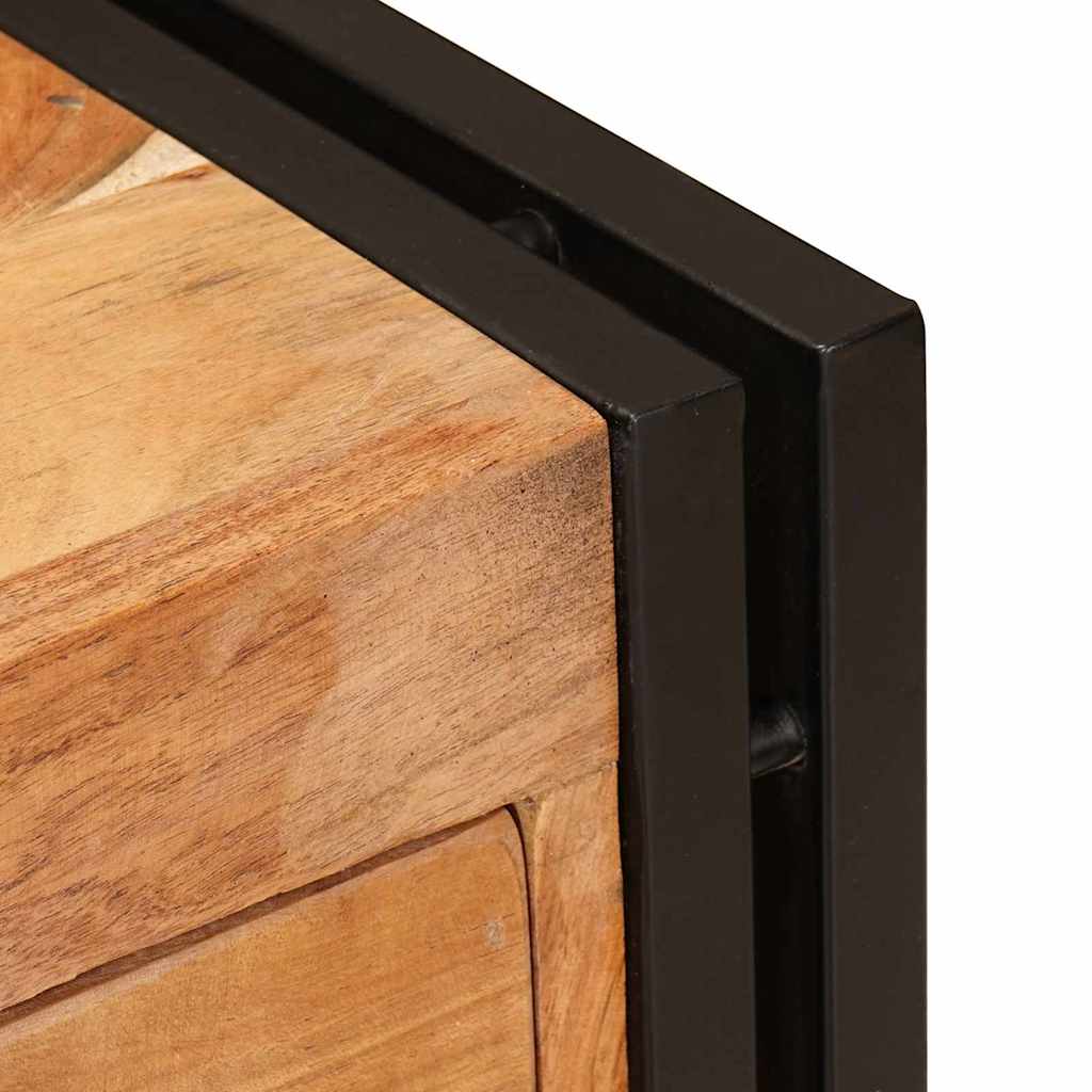 vidaXL Πλαϊνό γραφείο Καφέ 66 x 33 x 70 εκ. Μασίφ ξύλο ακακίας