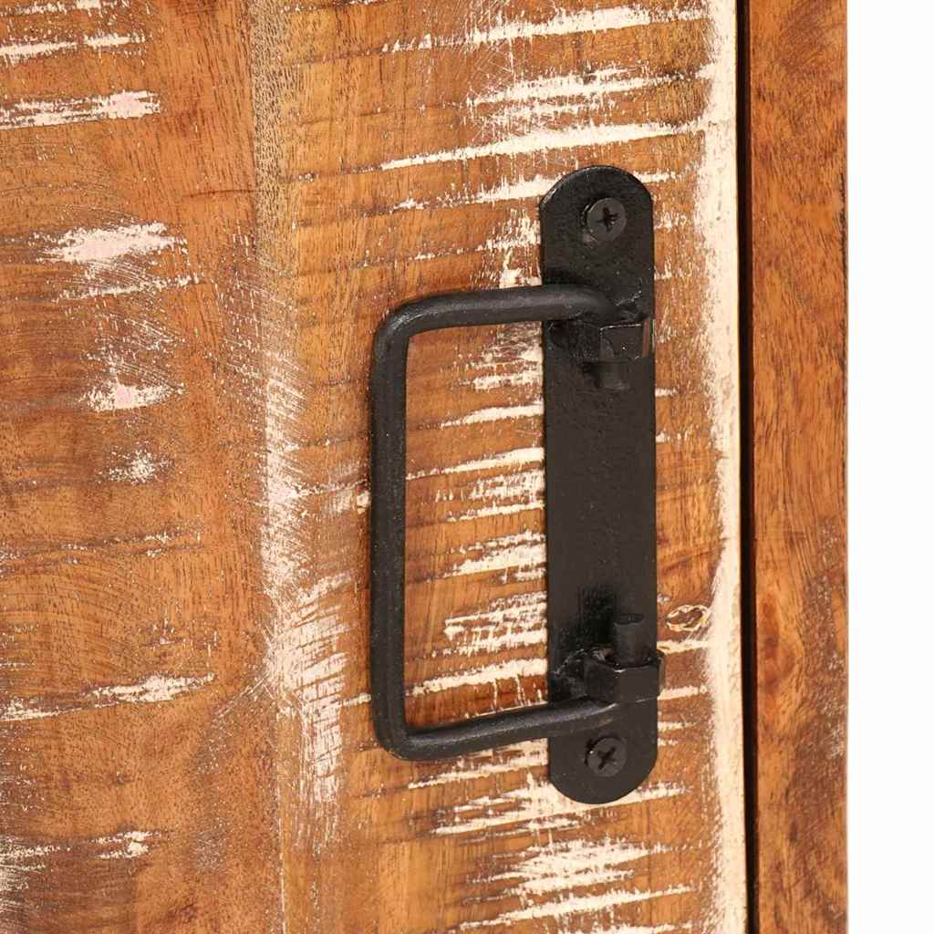 vidaXL Κομοδίνο 2 pcs Καφέ 35 x 33 x 48 εκ Ανακτημένο Στερεό Ξύλο