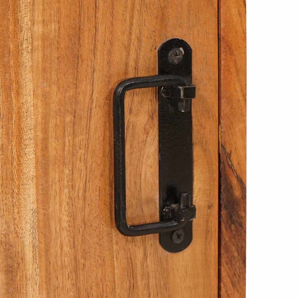 vidaXL Κομοδίνο 2 pcs Καφέ 35 x 33 x 48 εκ Σταθερό Ξύλο Ακακίας