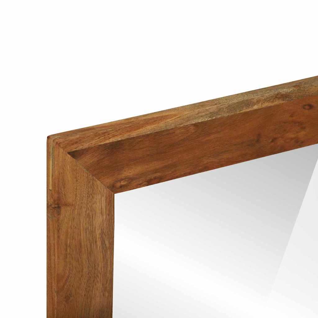 vidaXL Καθρέφτης Μπάνιου Καφέ 50 x 22 x 70 εκ Σταθερό Ξύλο Ακακίας
