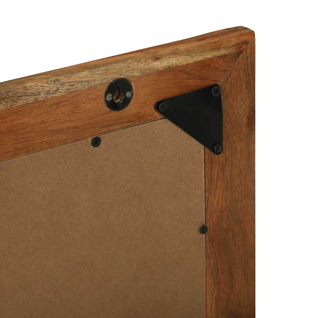 vidaXL Καθρέφτης Μπάνιου Καφέ 50 x 22 x 70 εκ Σταθερό Ξύλο Ακακίας