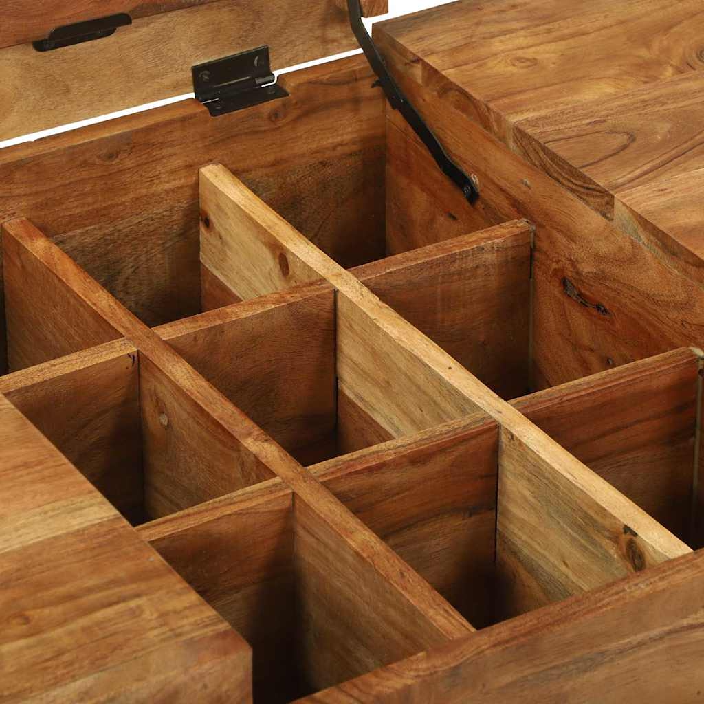 vidaXL Τραπέζια Ντυσίματος Κρεβατοκάμαρας Καφέ Μασίφ ξύλο ακακίας