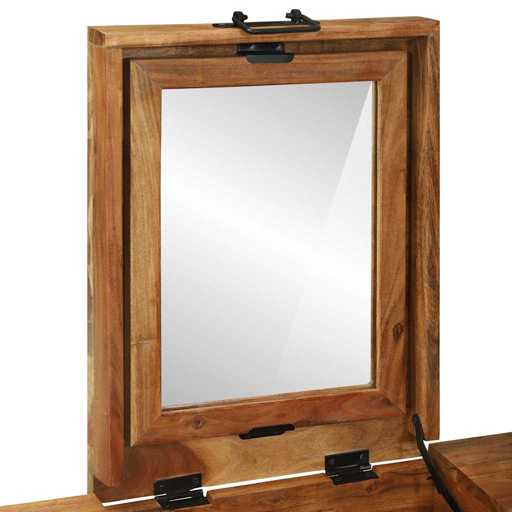 vidaXL Τραπέζια Ντυσίματος Κρεβατοκάμαρας Καφέ Μασίφ ξύλο ακακίας