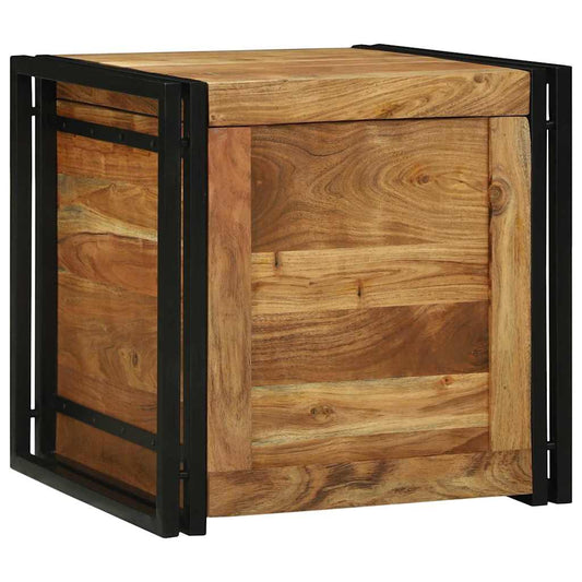 vidaXL Κουτί αποθήκευσης Καστανό 50 x 50 x 50 cm Μασίφ ξύλο ακακίας