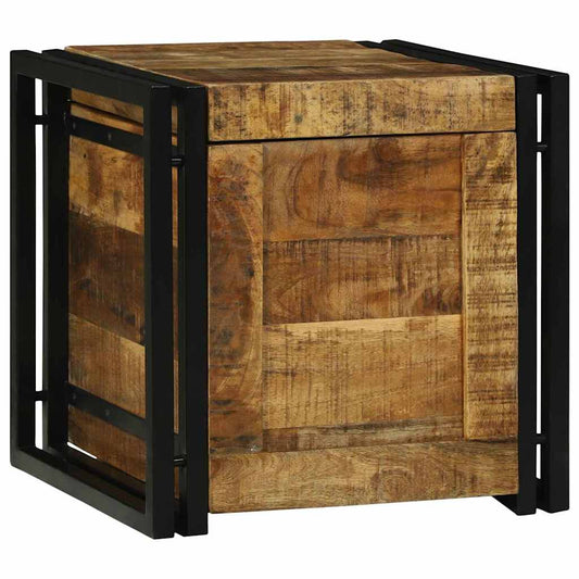 vidaXL Κουτί αποθήκευσης 40 x 40 x 40 cm Στερεό ξύλο μάνγκο