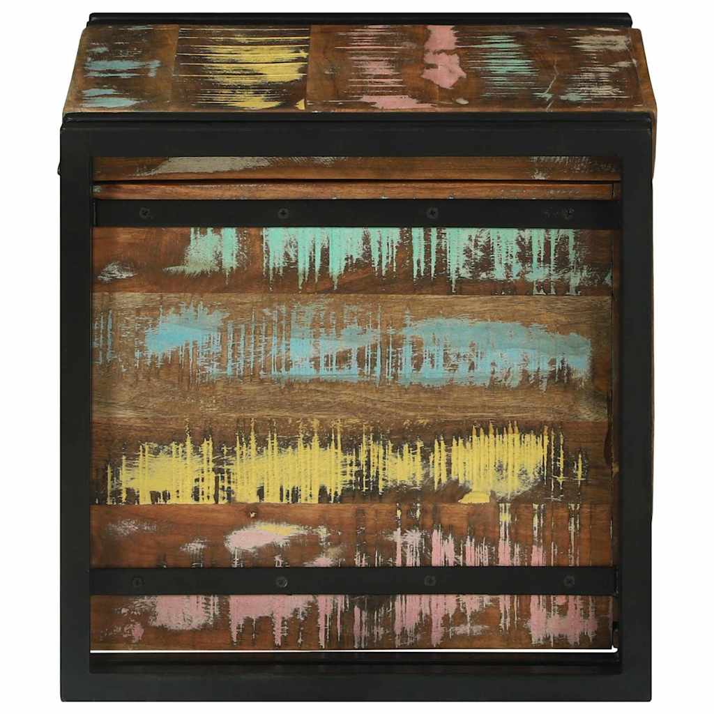 vidaXL Κουτί αποθήκευσης Πολύχρωμο 40 x 40 x 40 cm Μασίφ ξύλο ακακίας