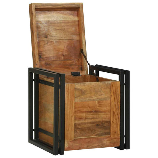 vidaXL Αποθηκευτικές Κάσες Καστανό 40 x 40 x 40 cm Μασίφ ξύλο ακακίας