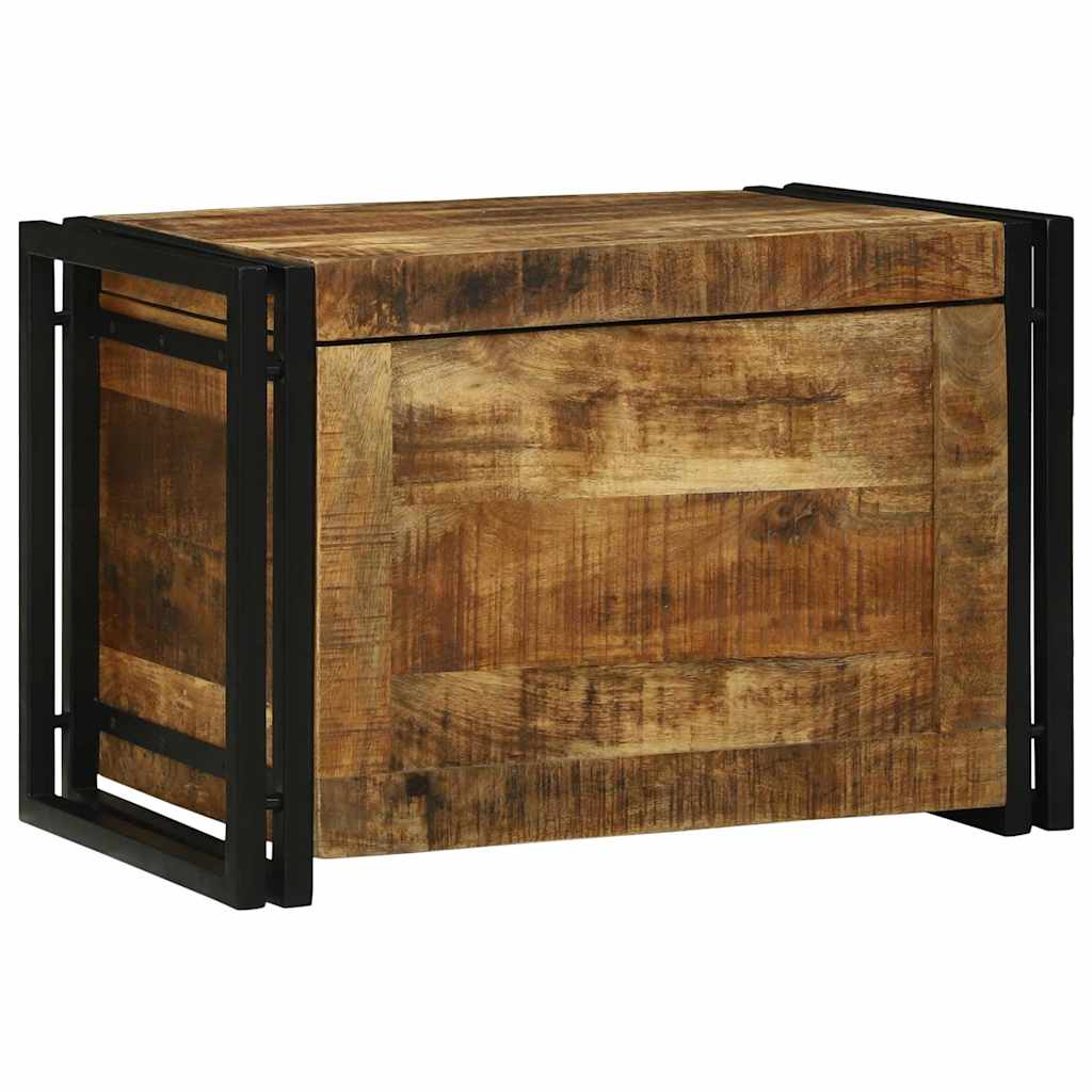 vidaXL Κουτί αποθήκευσης Καφέ και Μαύρο 60 x 40 x 41 εκ