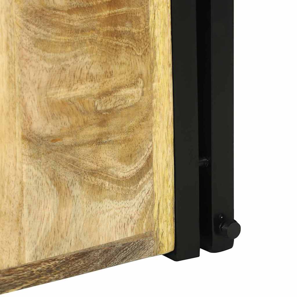 vidaXL Ράφι Κρασιού 34.5 x 35 x 39 εκ. Μασίφ Ξύλο Ραγισμένο Μάνγκο