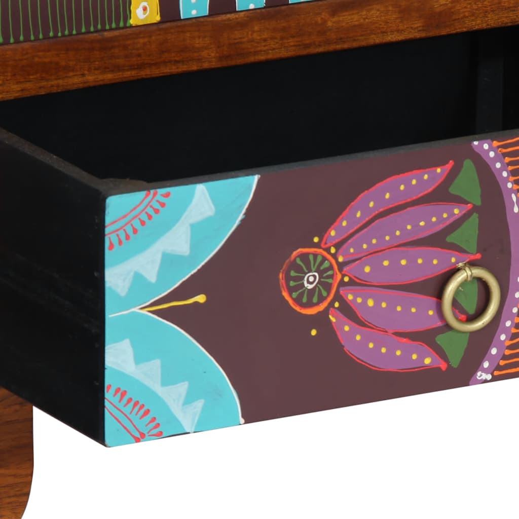 vidaXL Sideboard Πολύχρωμο 50x35x60 μασίφ ξύλο ακακίας