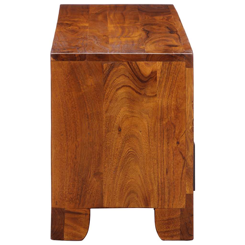 vidaXL Ντουλάπι τηλεόρασης πολύχρωμο 110x30x40 μασίφ ξύλο ακακίας