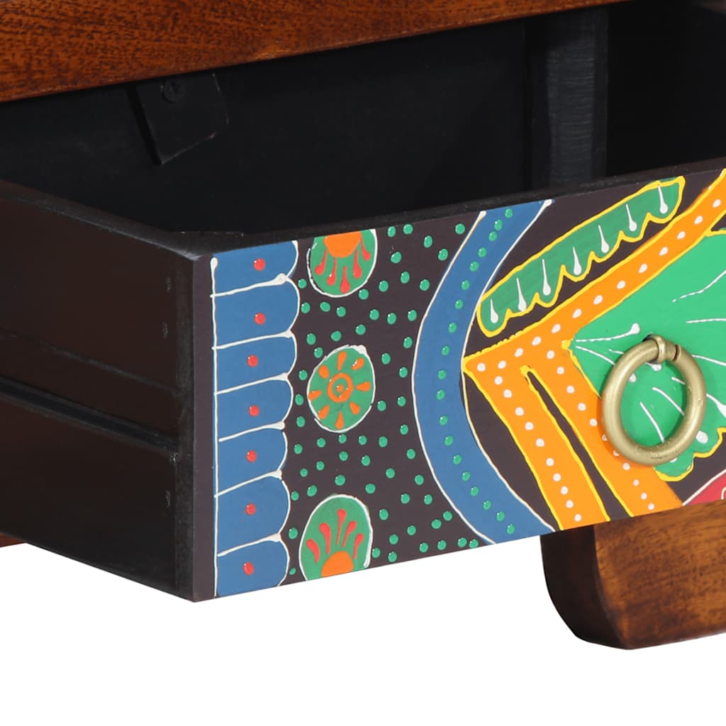 vidaXL Ντουλάπι τηλεόρασης πολύχρωμο 110x30x40 μασίφ ξύλο ακακίας