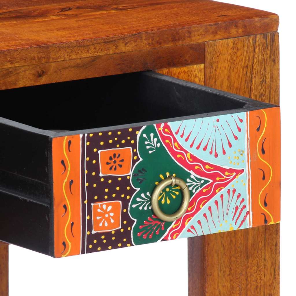 vidaXL Γραφείο με συρτάρι Καφέ 100 x 50 x 75 cm Μασίφ ξύλο ακακίας