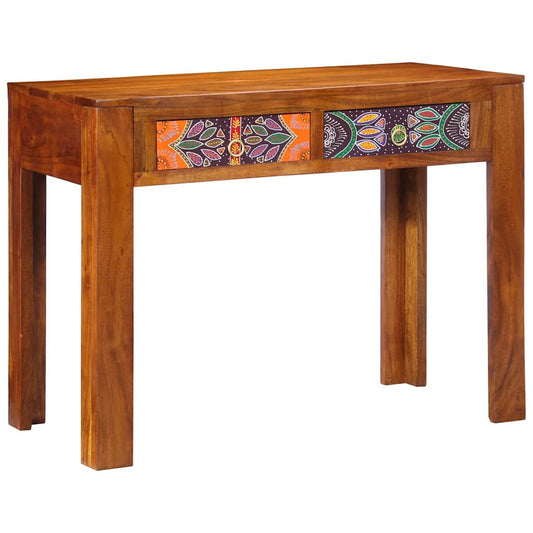 vidaXL Γραφείο με συρτάρι Καφέ 100 x 50 x 75 cm Μασίφ ξύλο ακακίας