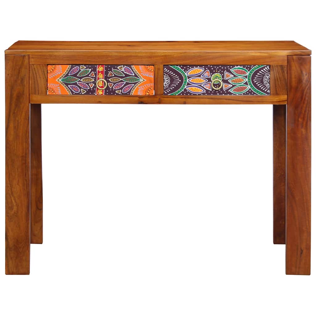 vidaXL Γραφείο με συρτάρι Καφέ 100 x 50 x 75 cm Μασίφ ξύλο ακακίας