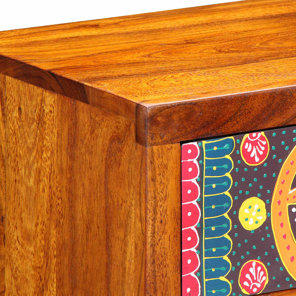 vidaXL Κομοδίνο 2 pcs Καφέ 40 x 35 x 35 εκ Μασίφ ξύλο ακακίας