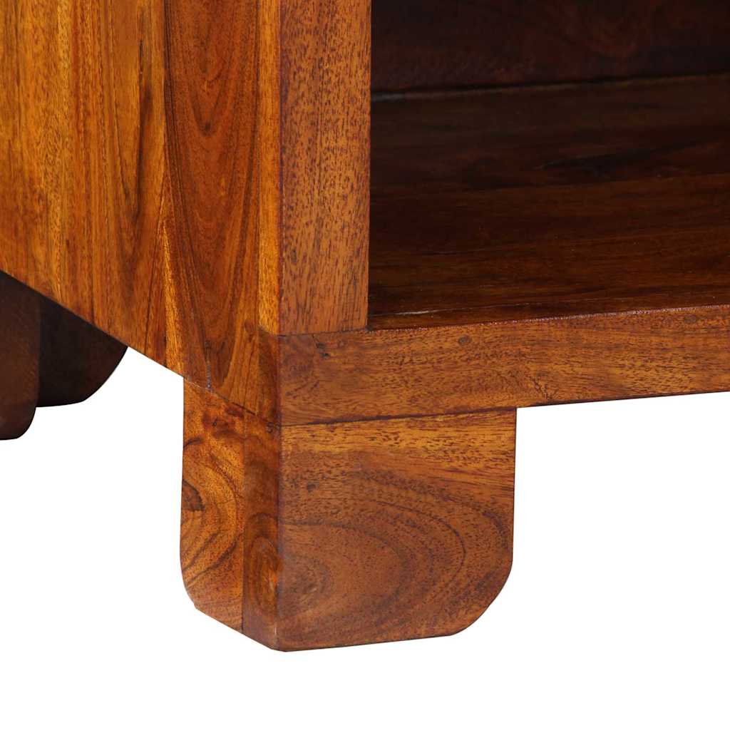 vidaXL Βάση τηλεφώνου Καφέ 40 x 35 x 75 εκ Μασίφ ξύλο ακακίας