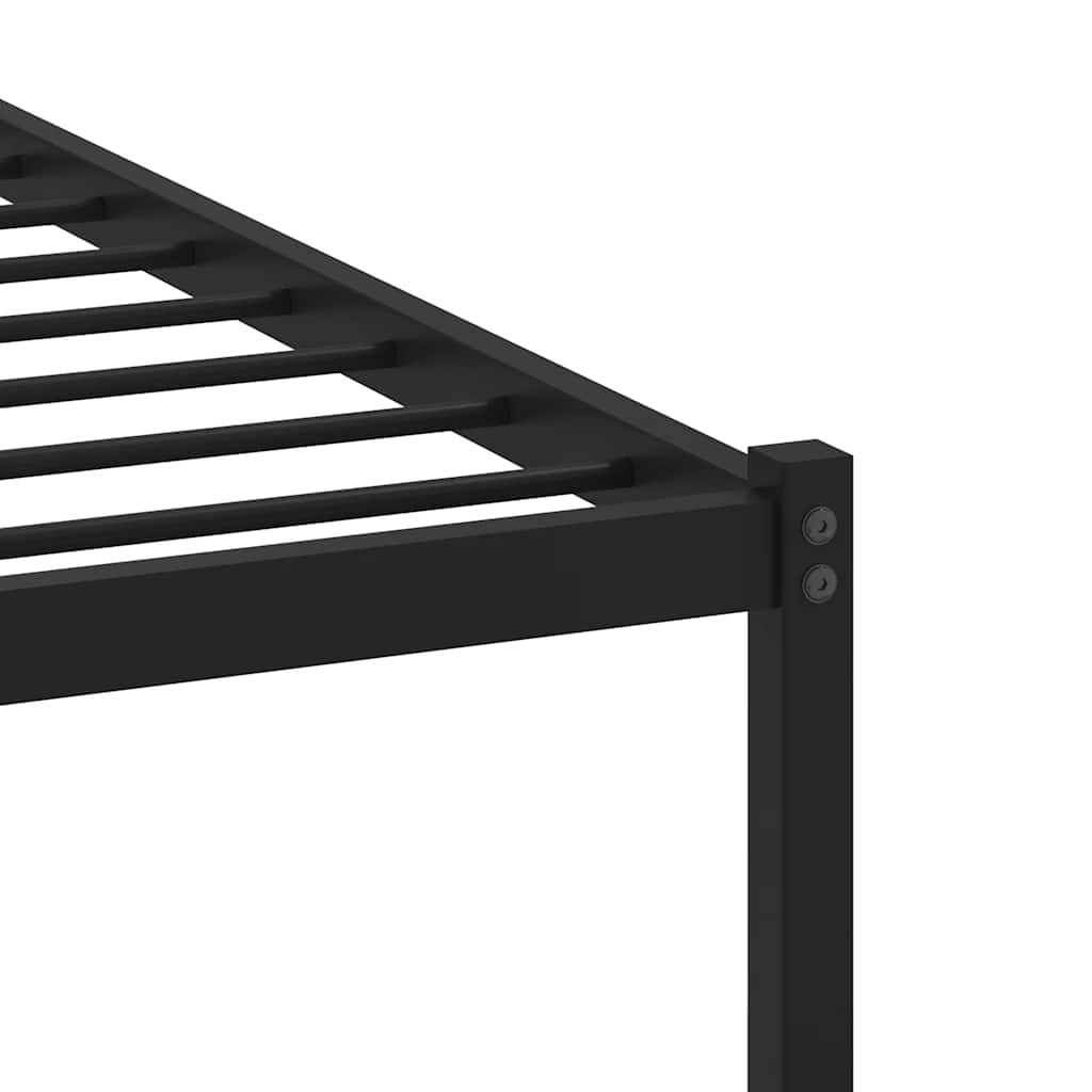 vidaXL Σκελετός Κρεβ. Χωρίς Στρώμα Sonoma Δρυς 135x190 εκ. Μεταλλικό