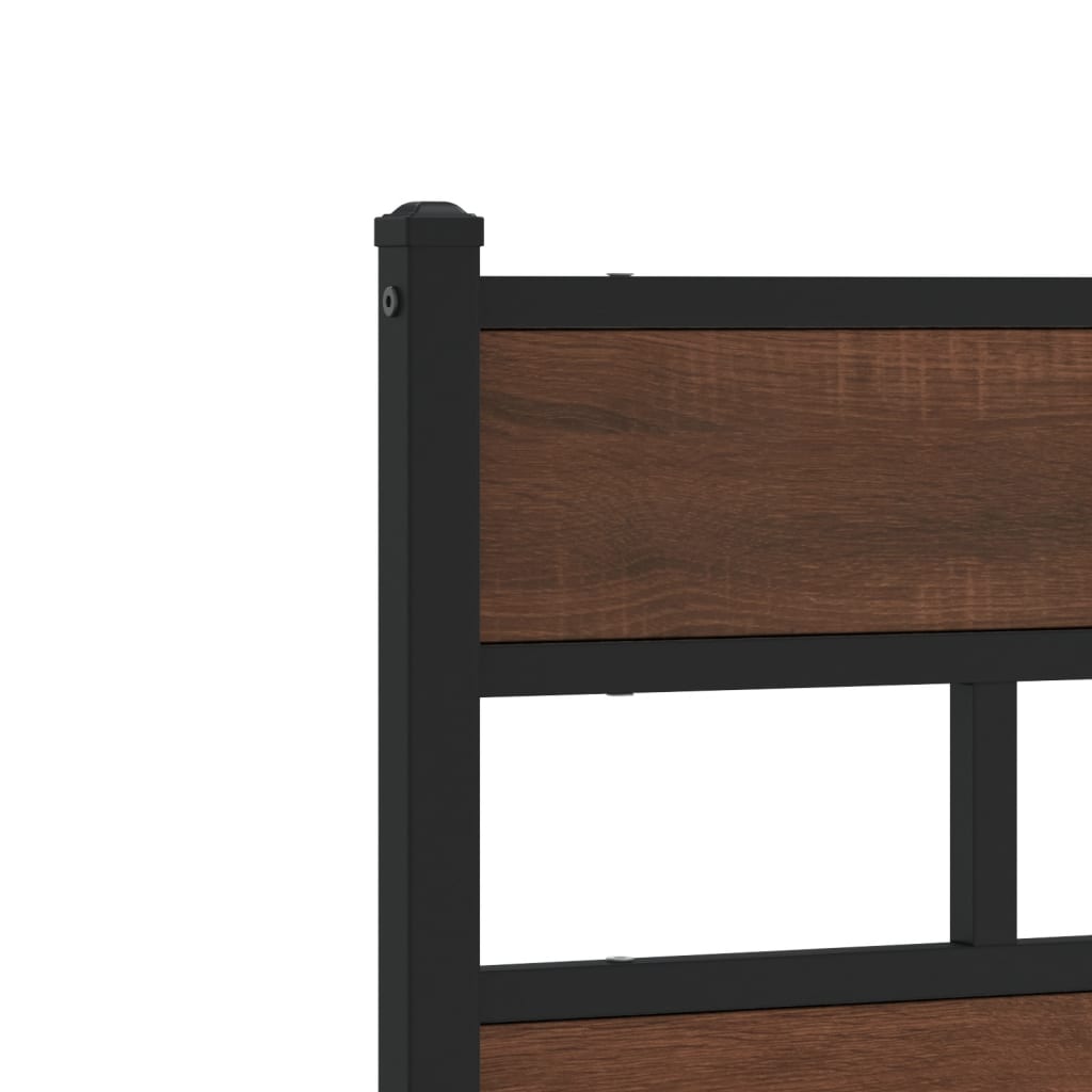 vidaXL Σκελετός Κρεβατιού Χωρίς Στρώμα με Κεφαλάρι και Ποδαρικό