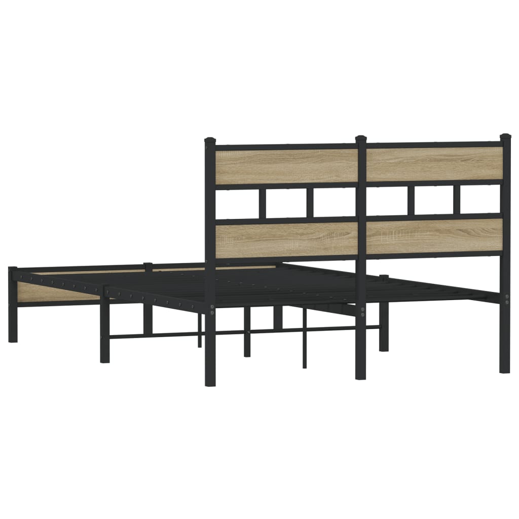 vidaXL Πλαίσιο Κρεβατιού Χωρ. Στρώμα Sonoma Δρυς 120x200εκ. Επ. Ξύλο