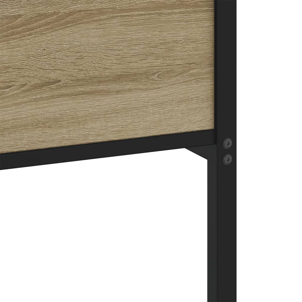 vidaXL Πλαίσιο Κρεβ. Χωρ. Στρώμα Sonoma Δρυς 90 x 190 εκ. Επεξ. Ξύλο