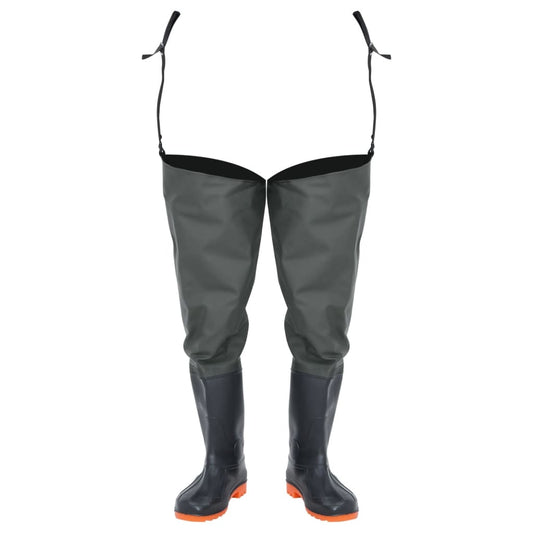 vidaXL Γαλότσες Ψηλές Σκούρες Πράσινες Μέγεθος 38