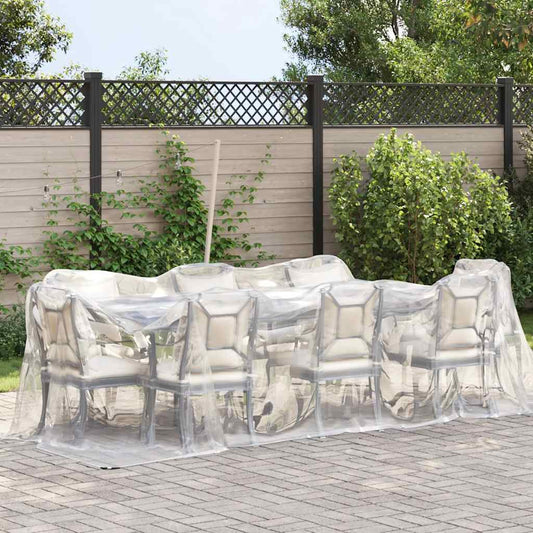 vidaXL Σαφής μουσαμάς με οπές 2x4 m Πολυαιθυλένιο