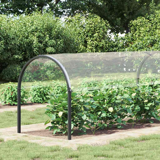 vidaXL Σαφής μουσαμάς με οπές 2x12 m PVC