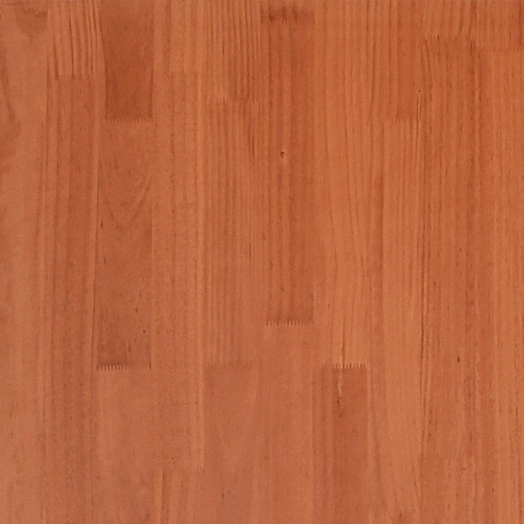 vidaXL Σκελετός Κρεβατιού Χωρίς Στρώμα Καφέ 140x200 Μασίφ Ξύλο Πεύκου