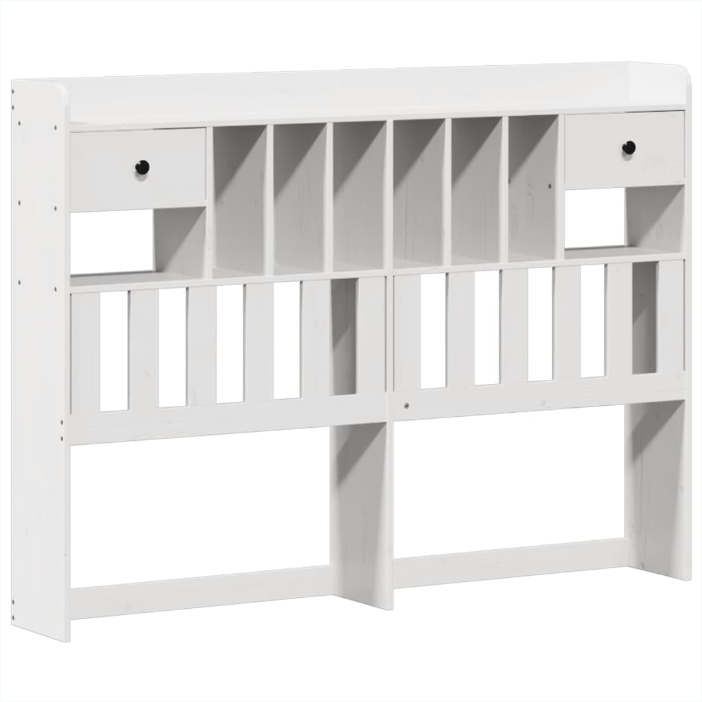 vidaXL Σκελετός Κρεβ. Χωρίς Στρώμα Λευκό 160x200 εκ Μασίφ Πεύκο