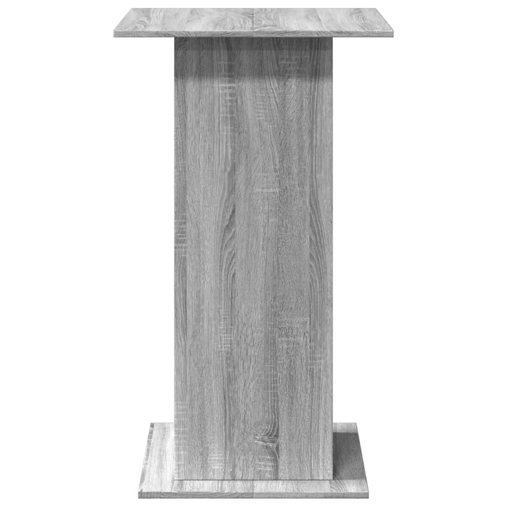 vidaXL Τραπέζι Μπαρ με Ράφια Γκρι Sonoma 60x60x102 εκ. Επεξ. Ξύλο
