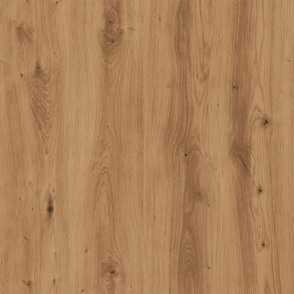 vidaXL Τραπέζι Μπαρ με Ράφια Αρτισιανή Δρυς 60x60x102εκ. Επεξεργ. Ξύλο