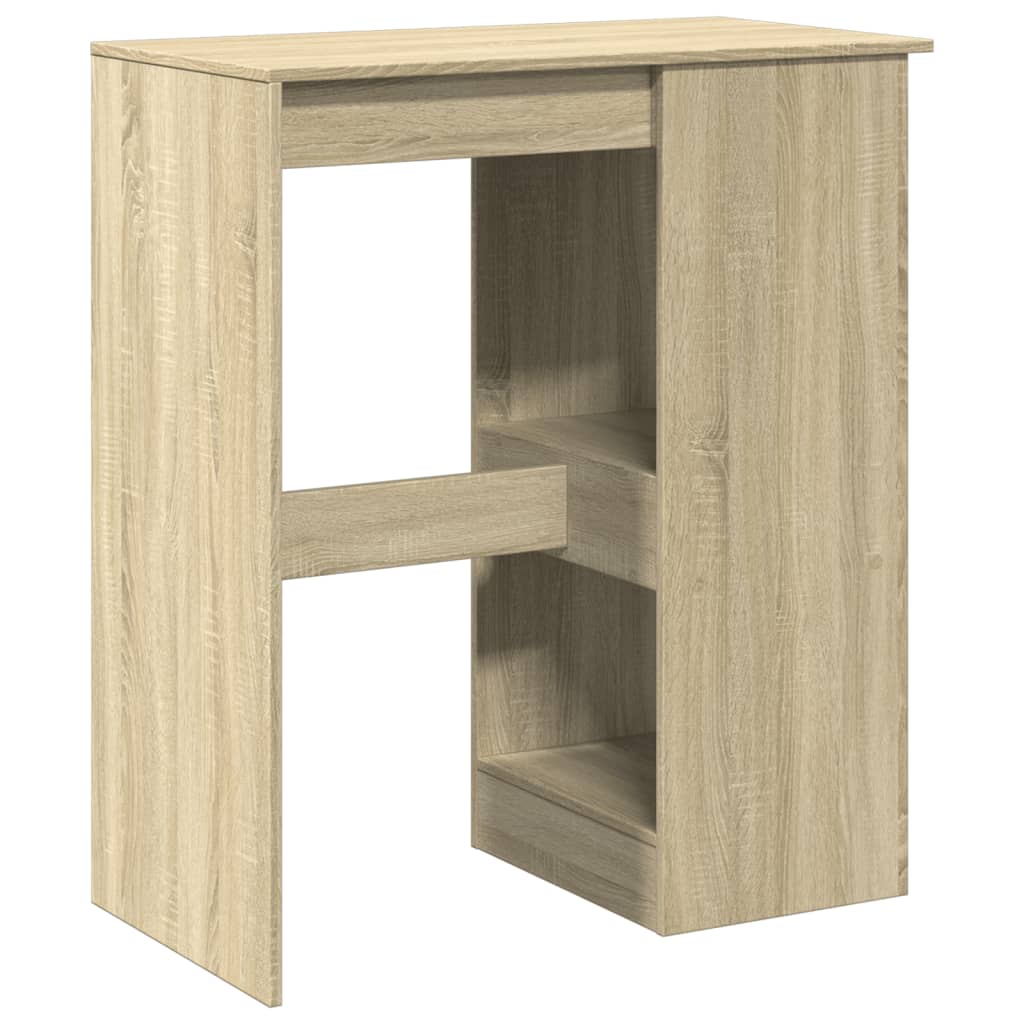 vidaXL Τραπέζι Μπαρ με Ράγες Sonoma Δρυς 90x47,5x103,5εκ Επεξεργ. Ξύλο