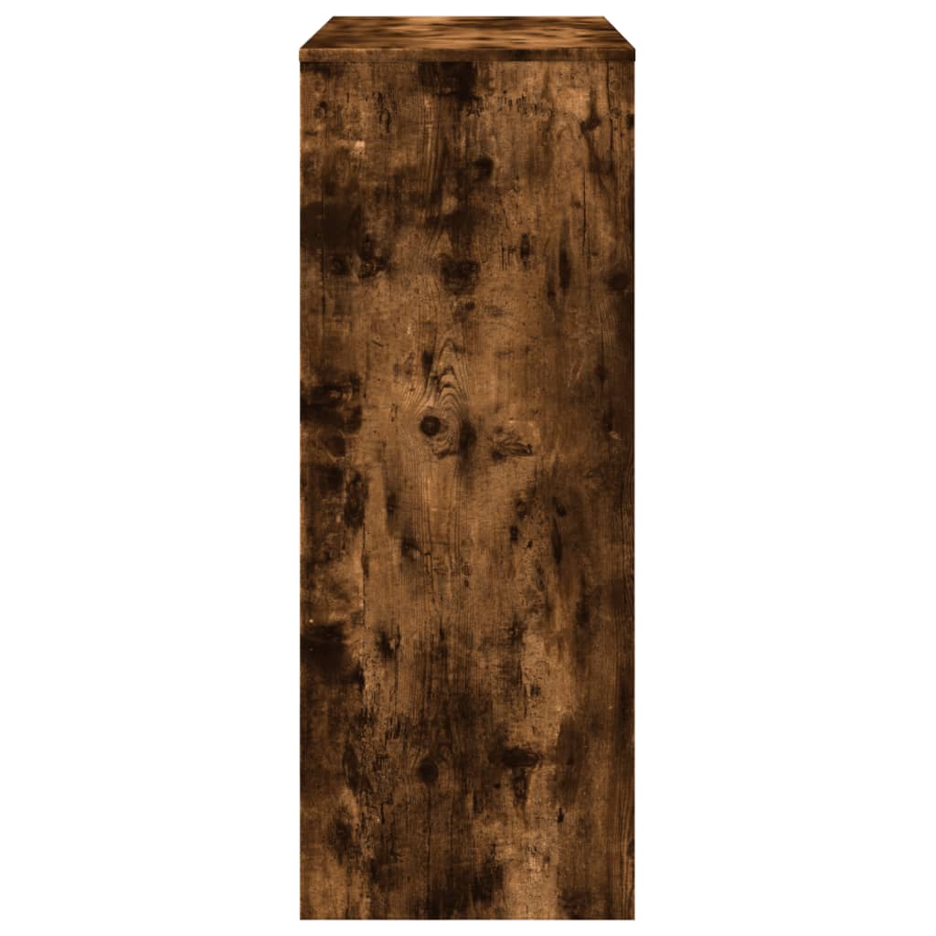 vidaXL Τραπέζι Μπαρ με Ράφια Δρυς 90x40x103,5 εκ. Επεξεργ. Ξύλο