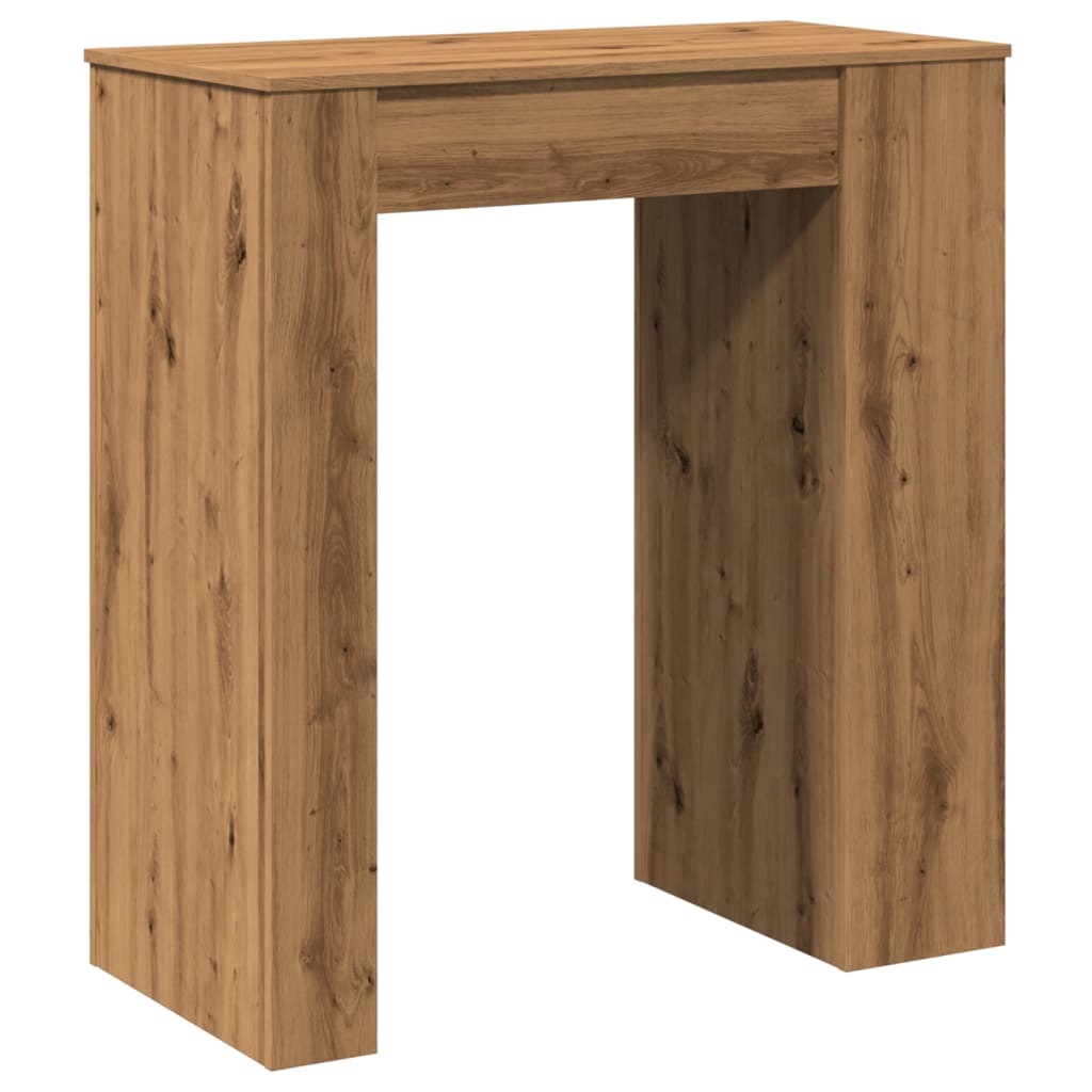 vidaXL Τραπέζι Μπαρ με Ράγες Δρυς 95x47x103,5 εκ. Επεξεργ. Ξύλο