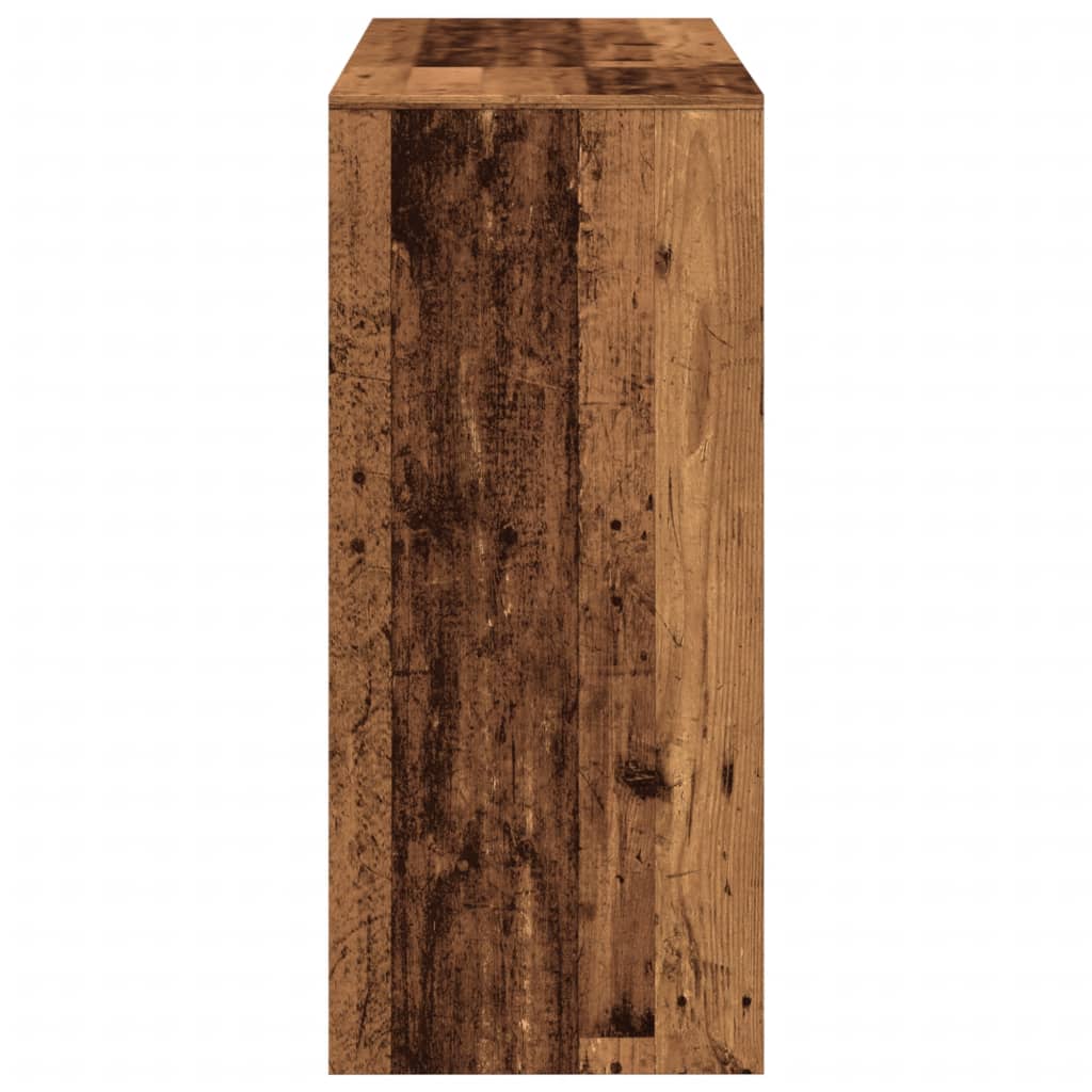 vidaXL Τραπέζι Μπαρ με Ράγες 124x46x103,5 εκ. Επεξεργ. Ξύλο