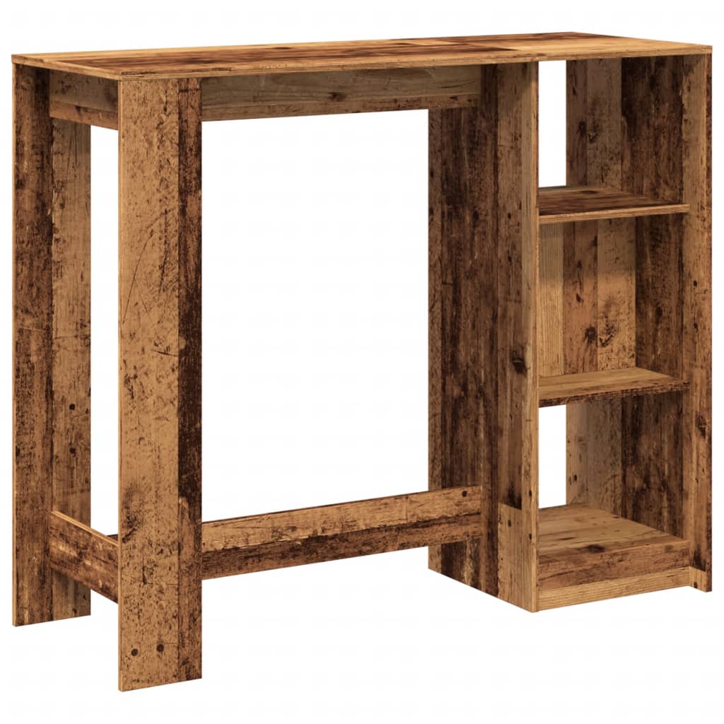 vidaXL Τραπέζι Μπαρ με Ράγες 124x46x103,5 εκ. Επεξεργ. Ξύλο