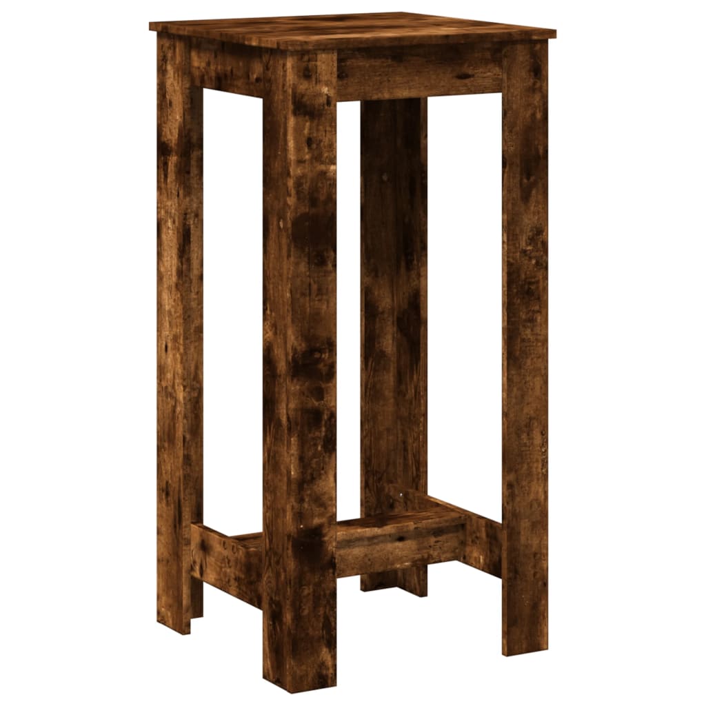 vidaXL Τραπέζι Μπαρ Καπνιστή Δρυς 51x50x103,5 εκ. Επεξ. Ξύλο