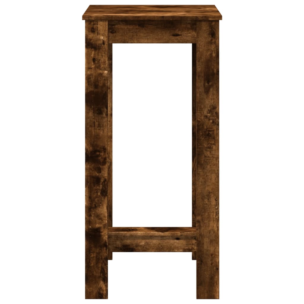 vidaXL Τραπέζι Μπαρ Καπνιστή Δρυς 51x50x103,5 εκ. Επεξ. Ξύλο